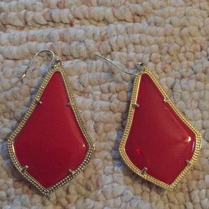 Red Kendra Scott earrings